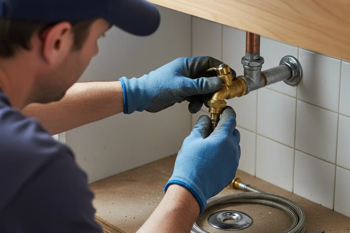 Shutoff valve and fitting work during Faucet and Fixture Repair in Rush City